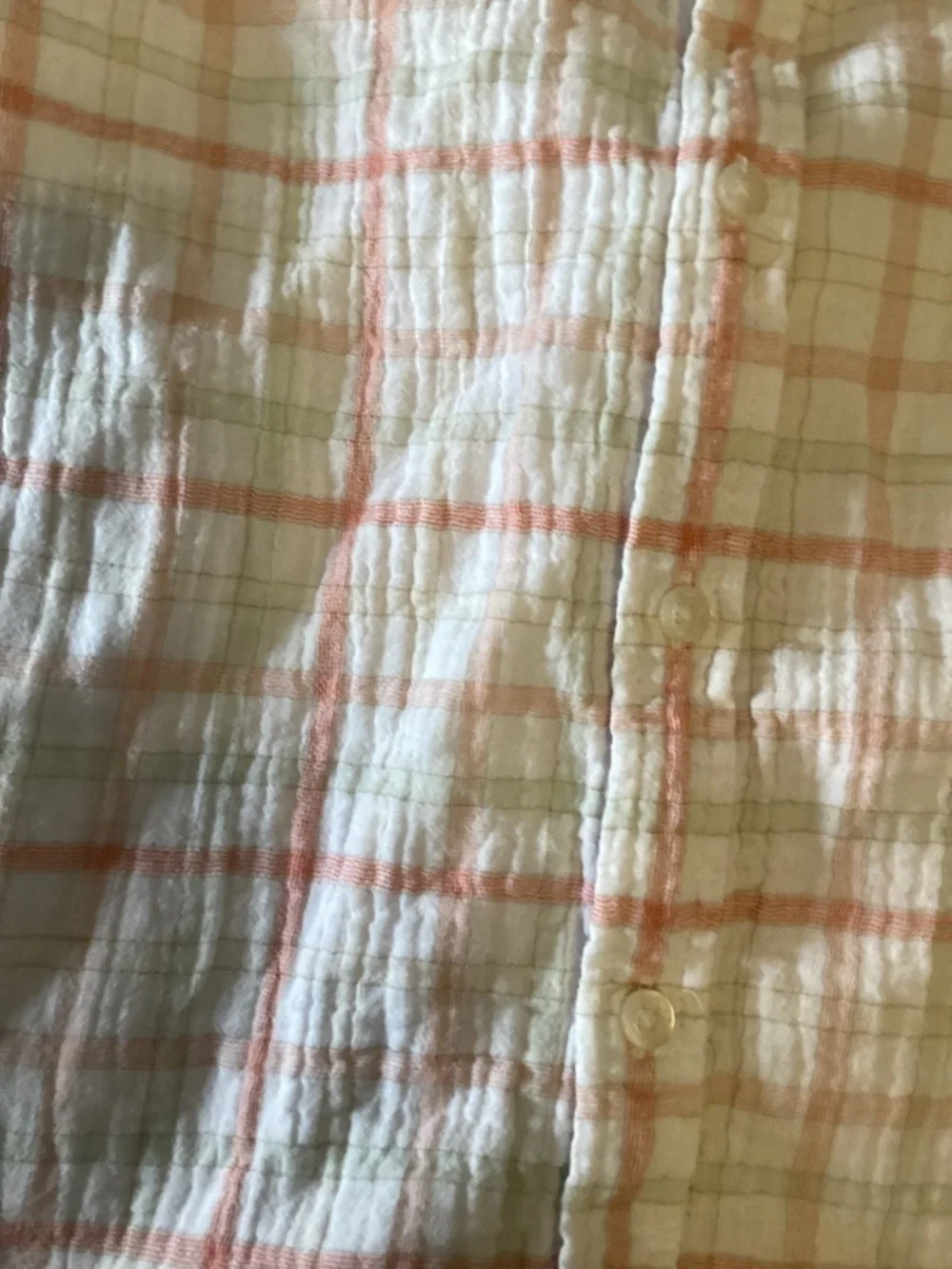 Janie & Jack soft red plaid gauze shirt with Crewcuts  drawstring shorts size 16